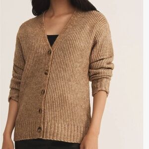 ZSupply Josie Cozy v-neck button down sweater